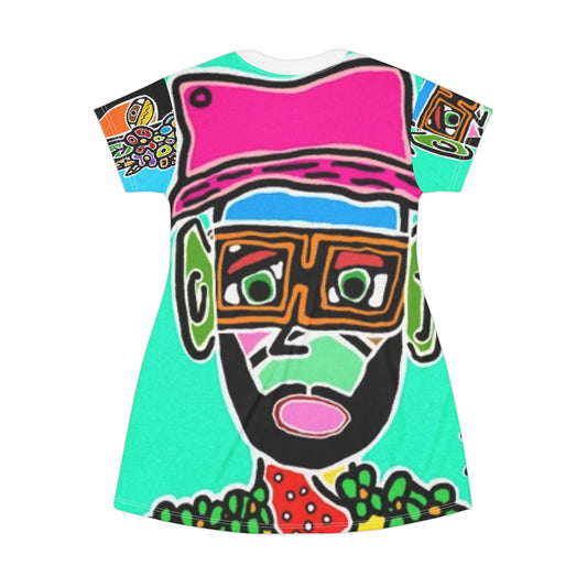 The Characters - All‑Over Print Graphic T‑Shirt Dress