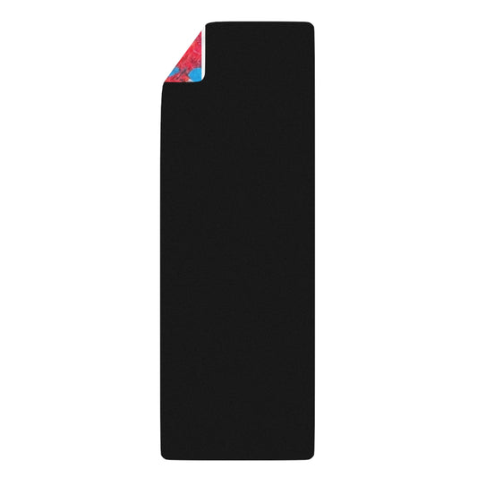 Graffiti “Love” Rubber Yoga Mat – Non‑Slip Graffiti Lettering Print – 24" x 70"