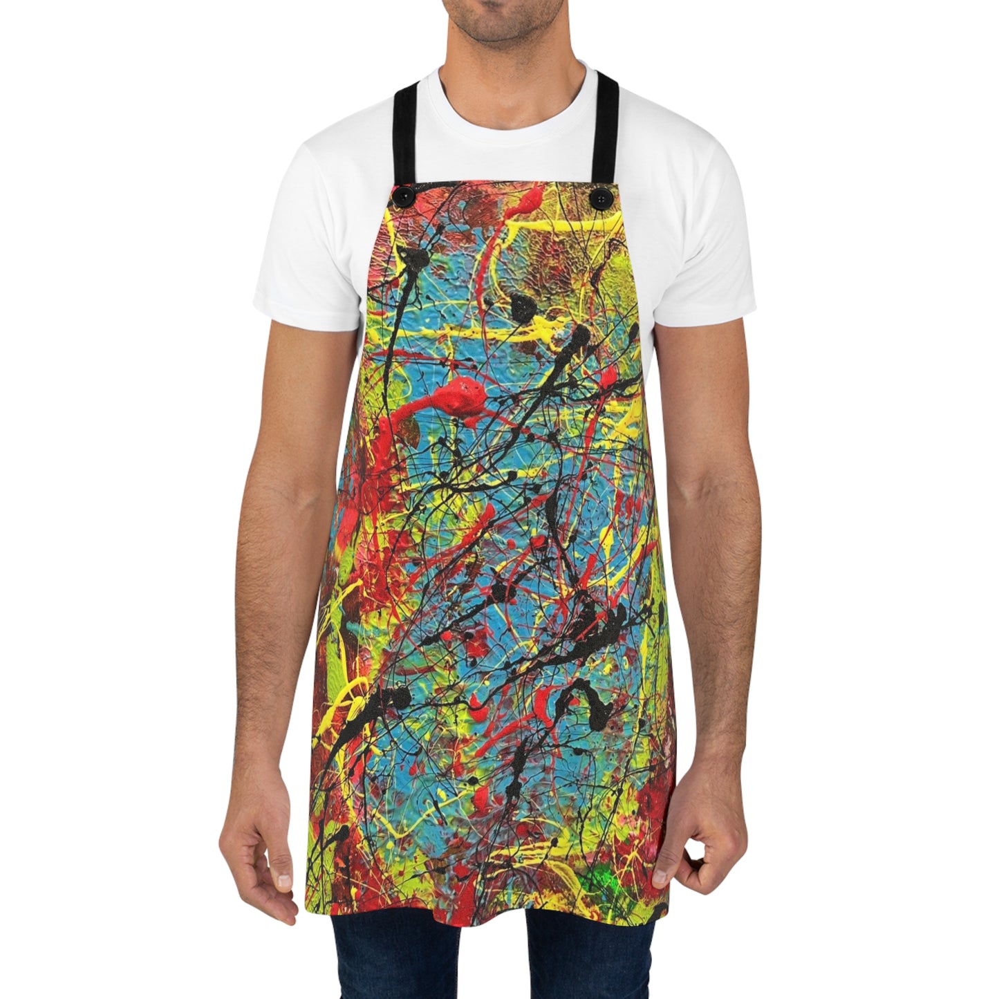 Colorful Floral Apron — Bright Garden Kitchen Apron