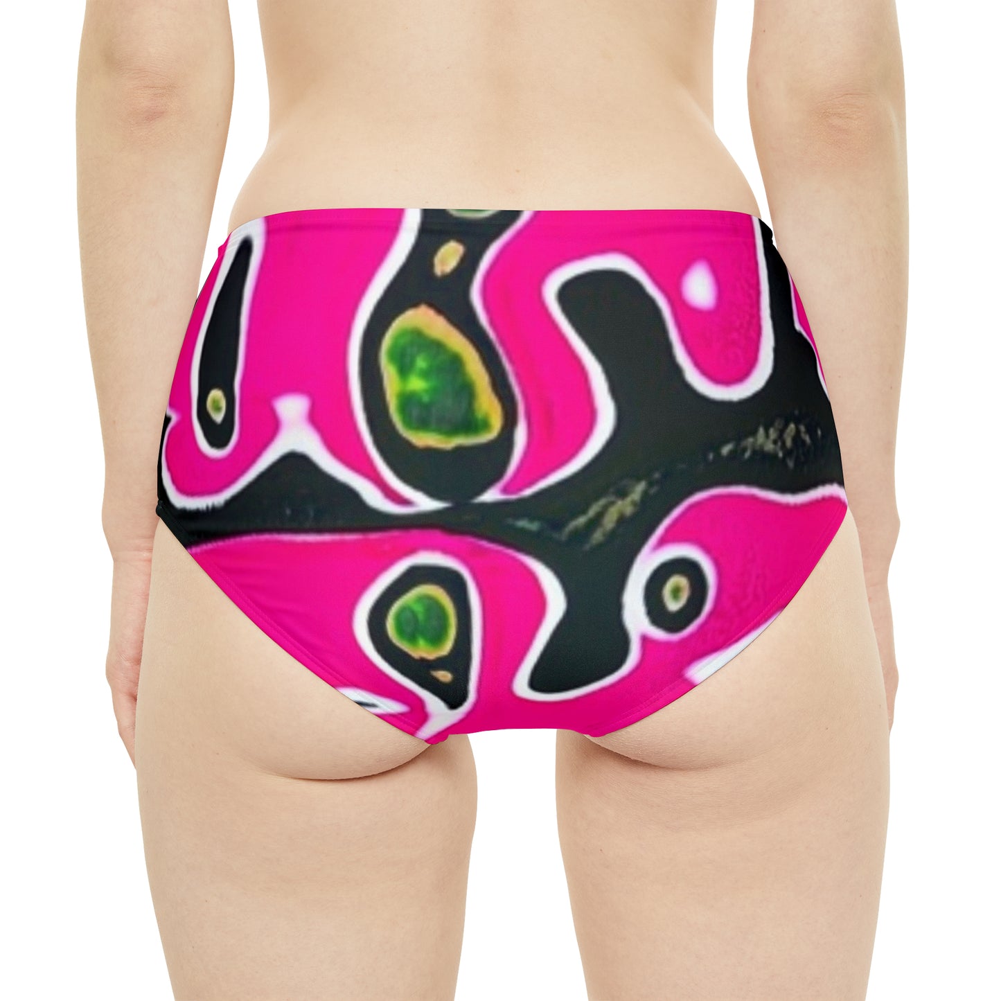 High-Waist Hipster Bikini Bottom (AOP)
