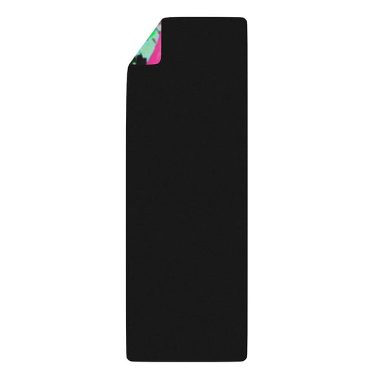 Vibrant Neon Floral Rubber Yoga Mat – Non‑Slip Neon Floral All‑Over Print – 24" x 70"