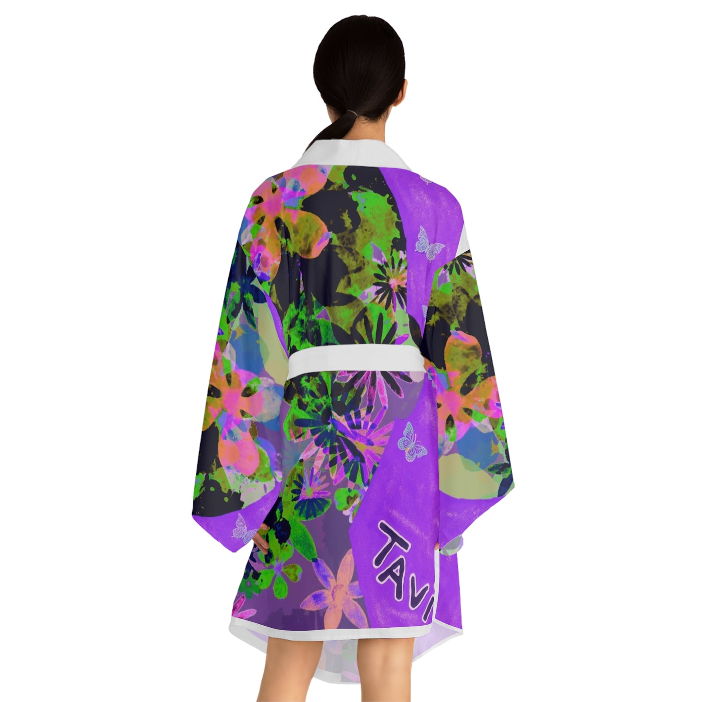 Long Sleeve Kimono Robe (AOP)