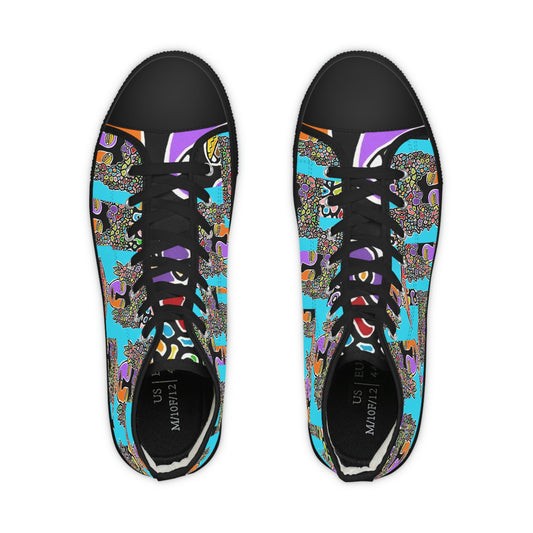 Men's Ivory High Top Sneakers