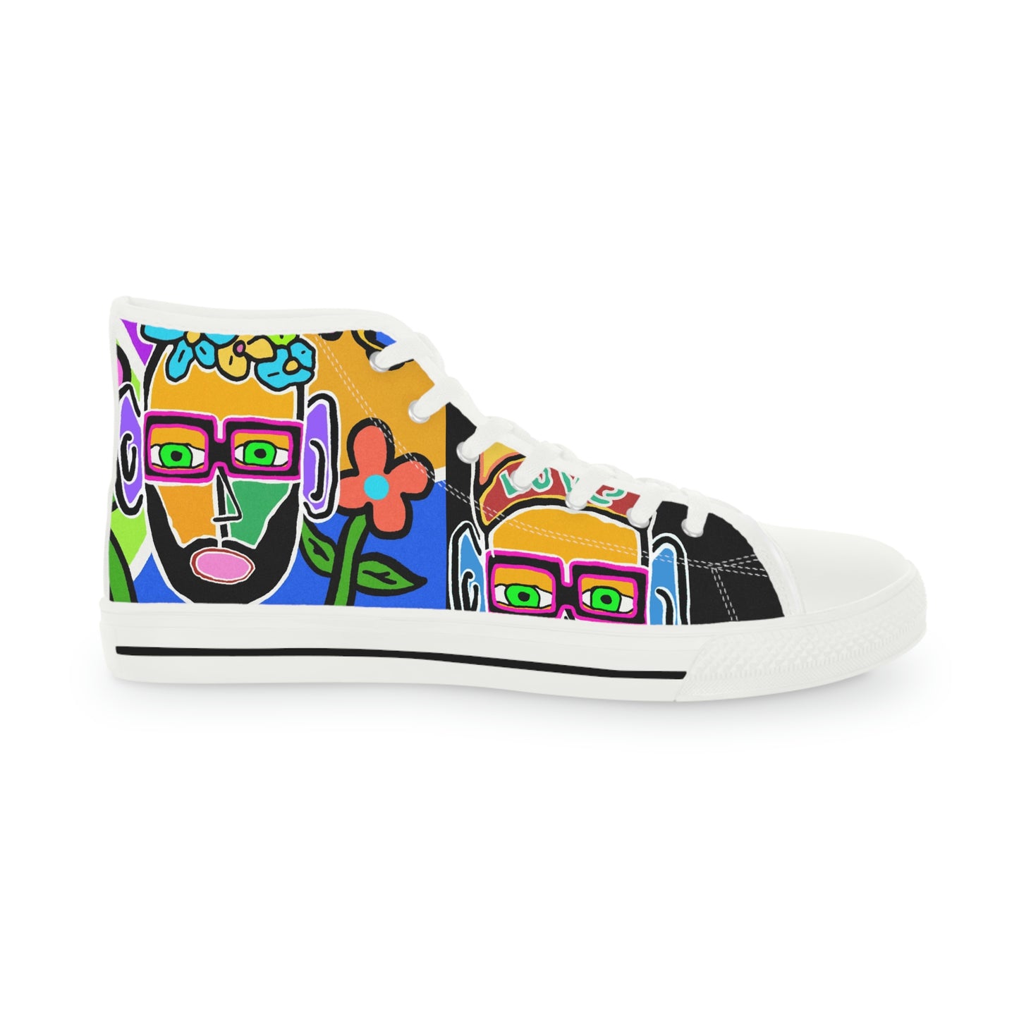 Tavi's Tribe Collage 2 Men's High Top Sneakers