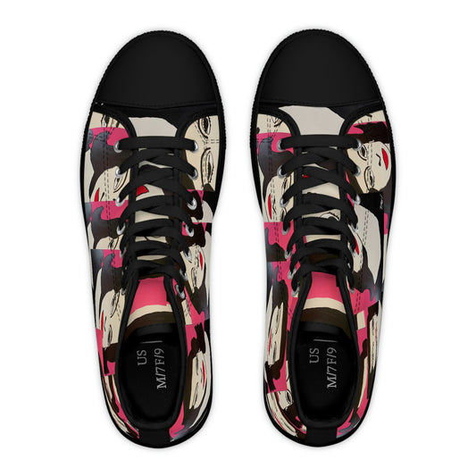 Betty Davis Collage Women's High Top Sneakers