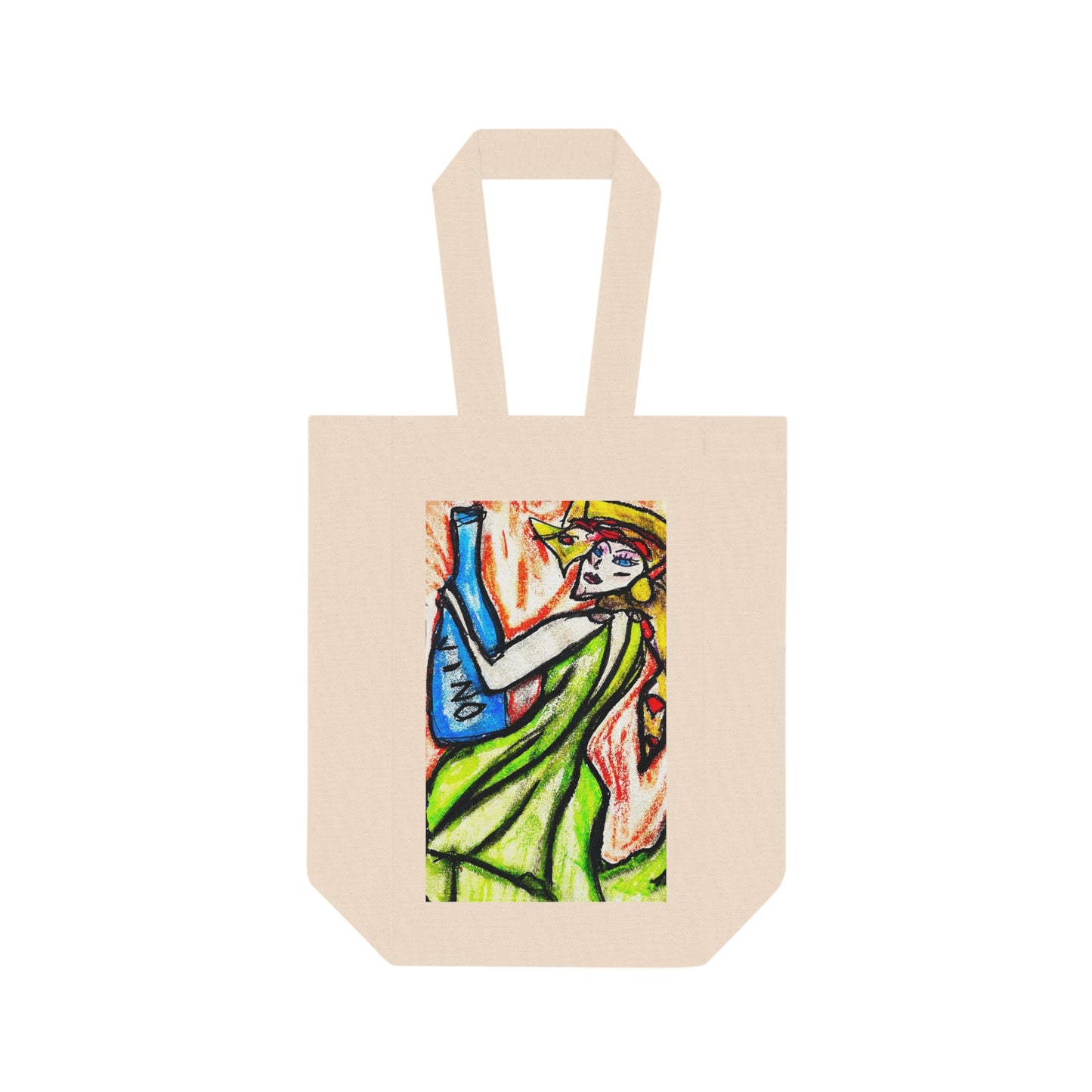 Wine Tote Bag - Original Artwork by TAVi Art