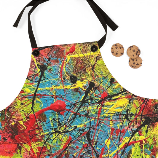 Colorful Floral Apron — Bright Garden Kitchen Apron