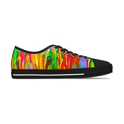Vibrant Artistic Low Top Sneakers for Women