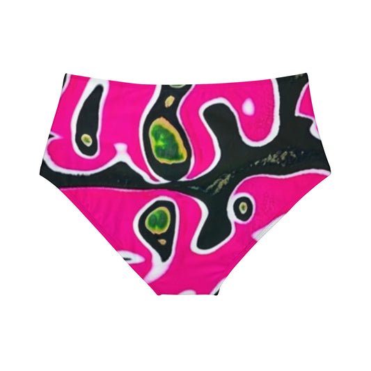 High-Waist Hipster Bikini Bottom (AOP)
