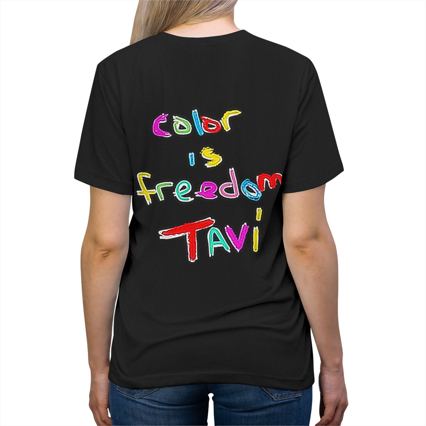 The Surfer by TAVi Art – Unisex Triblend T‑Shirt