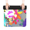 Colorburst Floral Rubber Yoga Mat – Non‑Slip Colorburst Flower Print – 24" x 70"