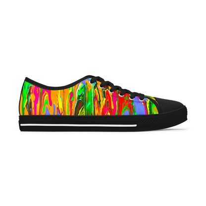 Vibrant Artistic Low Top Sneakers for Women
