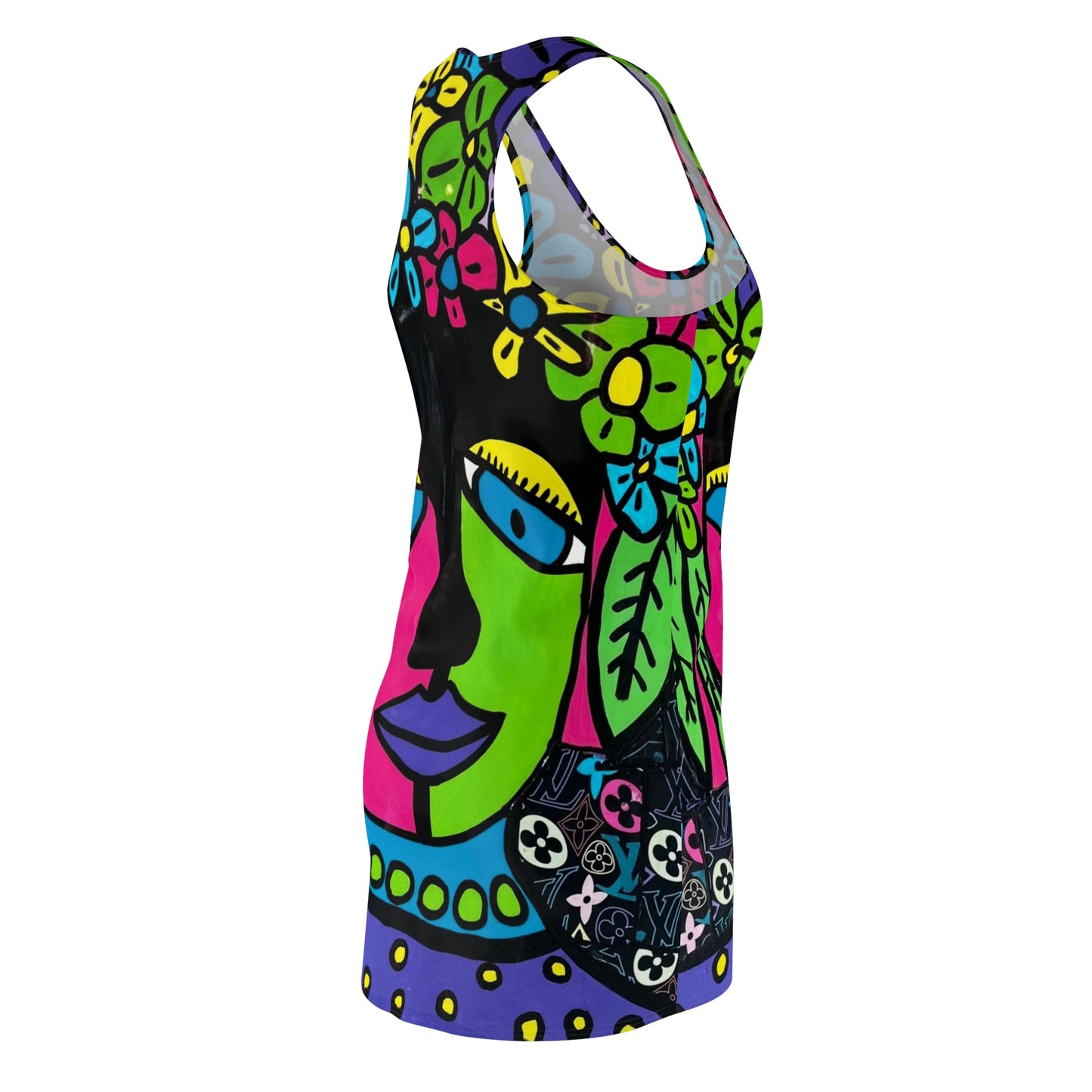 Women's Cut & Sew Racerback Dress (AOP)