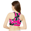 High Neck Crop Bikini Top (AOP)
