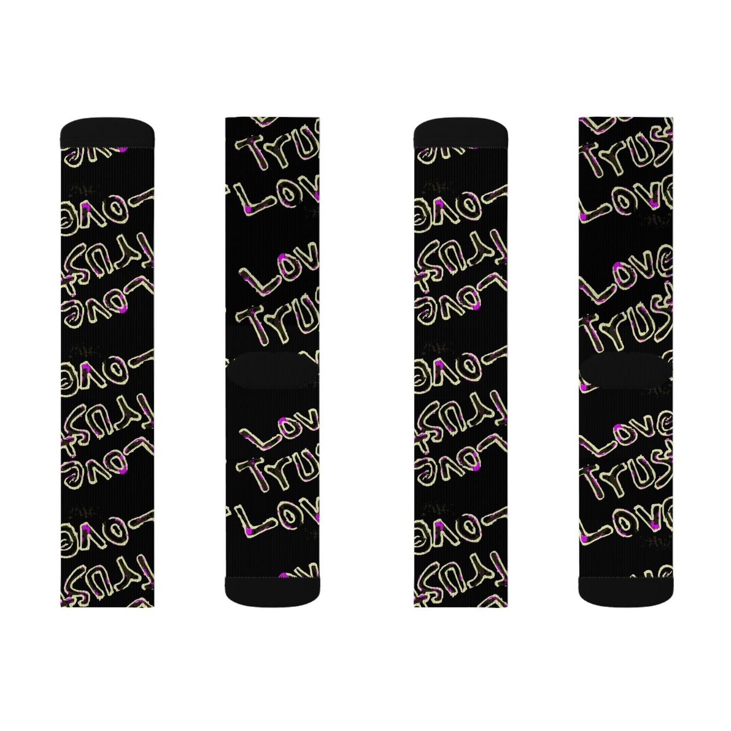 Love Trust Love Sublimation Socks