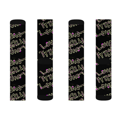 Love Trust Love Sublimation Socks