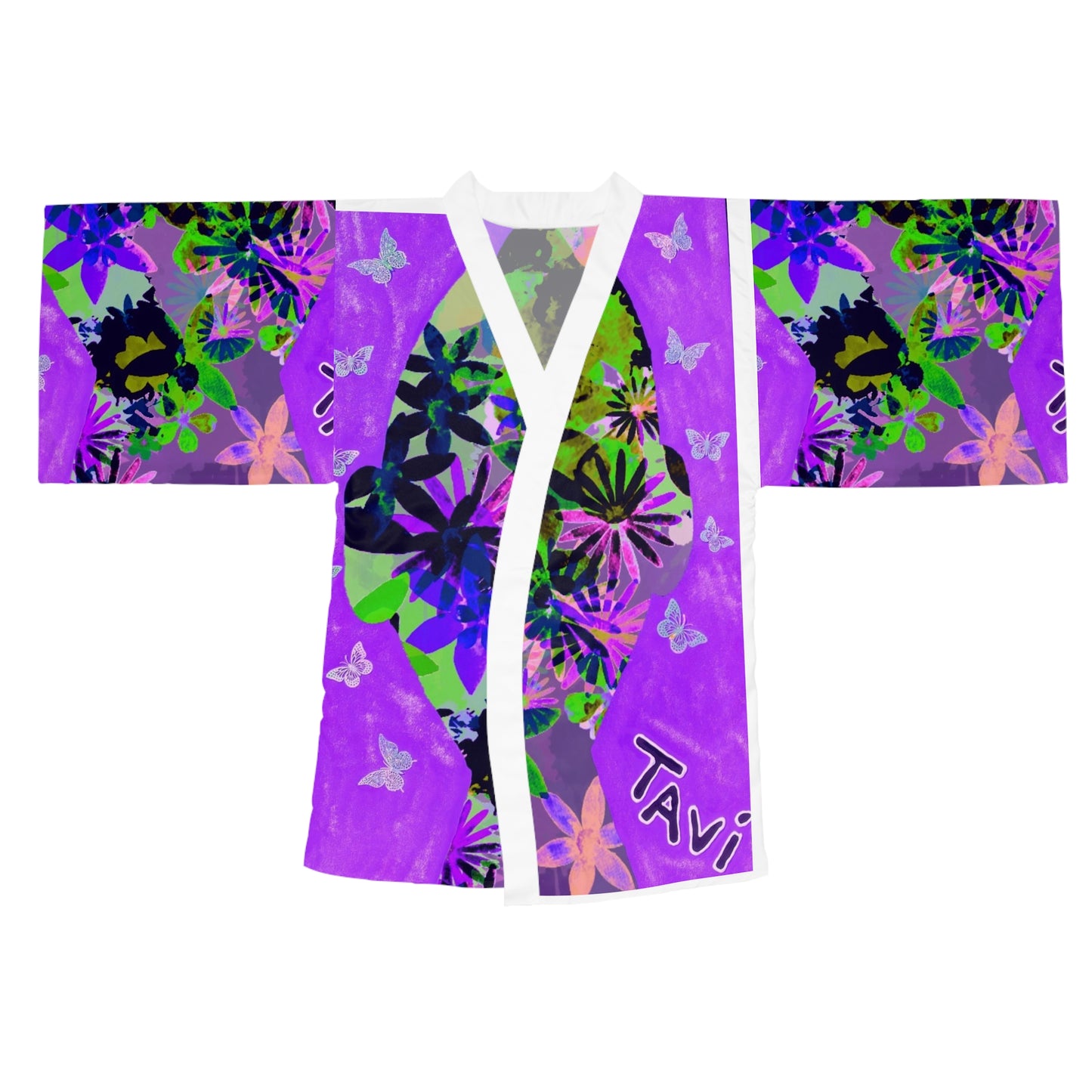 Long Sleeve Kimono Robe (AOP)