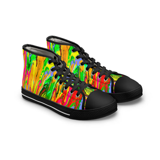 Colorful High Top Sneakers - Women's Trendy Art Sneakers