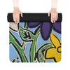 Floral Pop Rubber Yoga Mat – Non‑Slip Colorful Flower Design – 24" x 70"