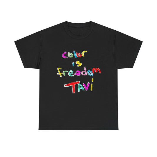 Color Is Freedom by TAVi – Unisex Triblend T‑Shirt