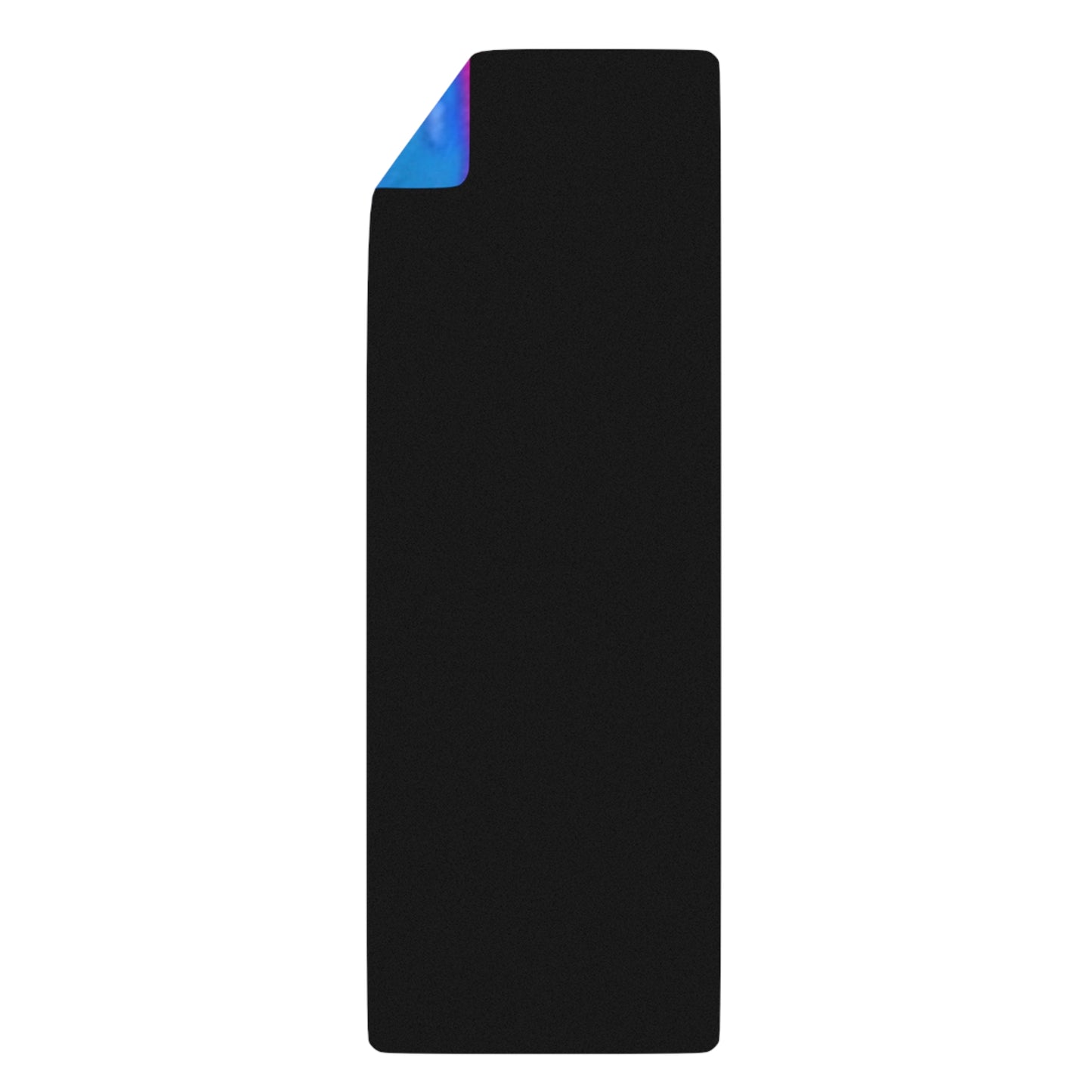 Psychedelic Pink Blue Wave Rubber Yoga Mat – Non‑Slip Abstract All‑Over Print – 24" x 70"