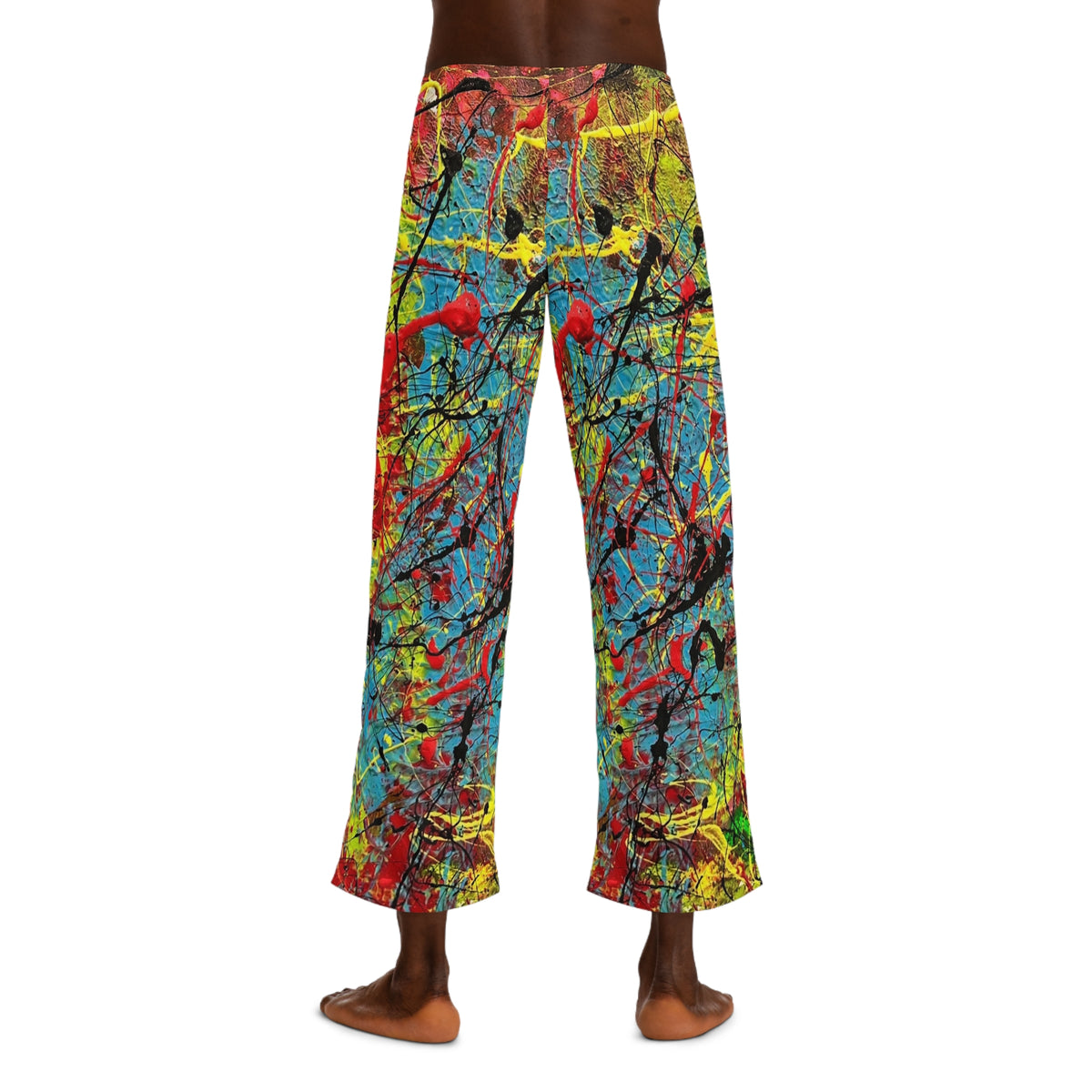 Men's Abstract All Over Print Pajama Pants - TAVi Art