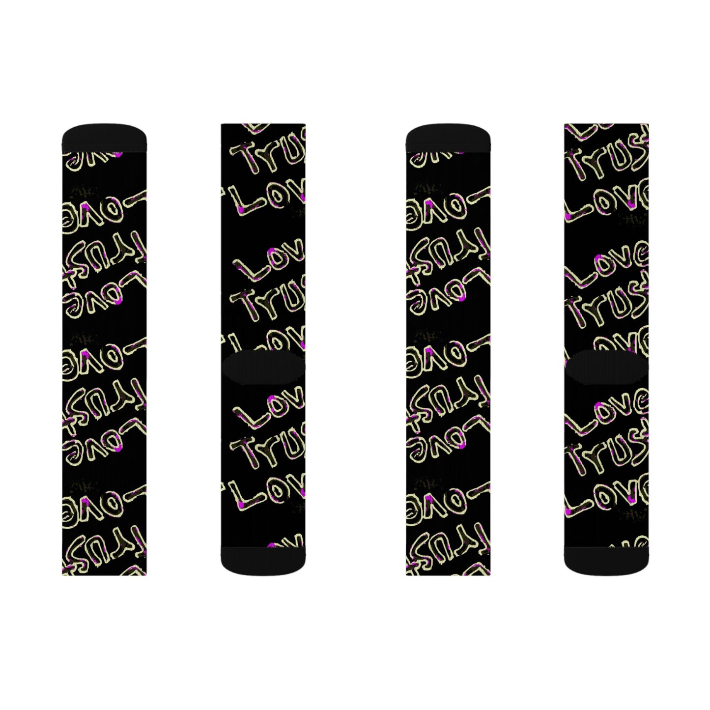Love Trust Love Sublimation Socks