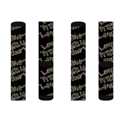 Love Trust Love Sublimation Socks
