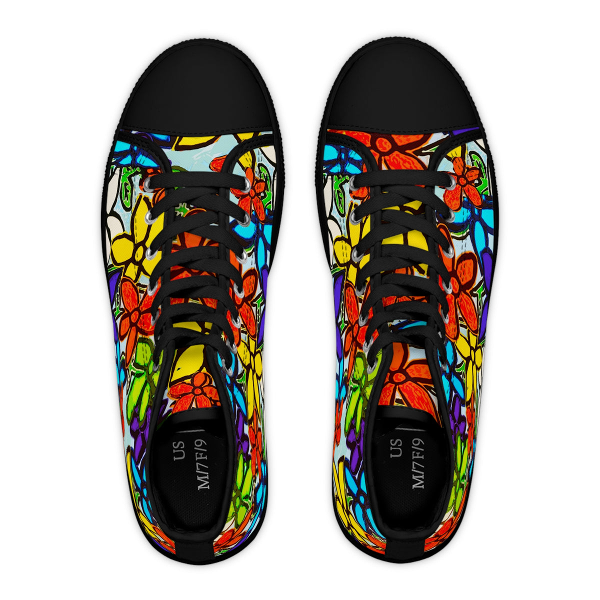 Floral Women's High Top Sneakers by TAVi Art