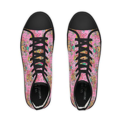 Floral Monkey by TAVi Men's High Top Sneakers