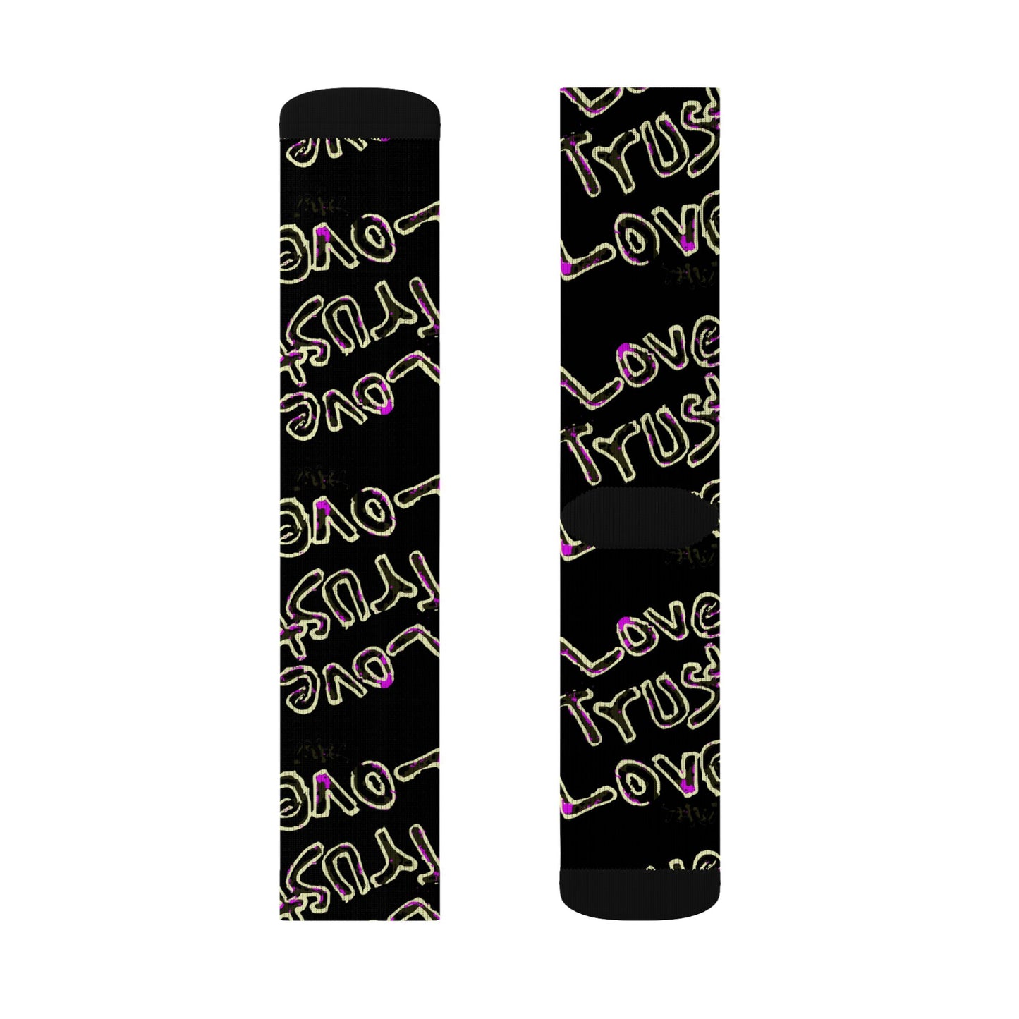 Love Trust Love Sublimation Socks