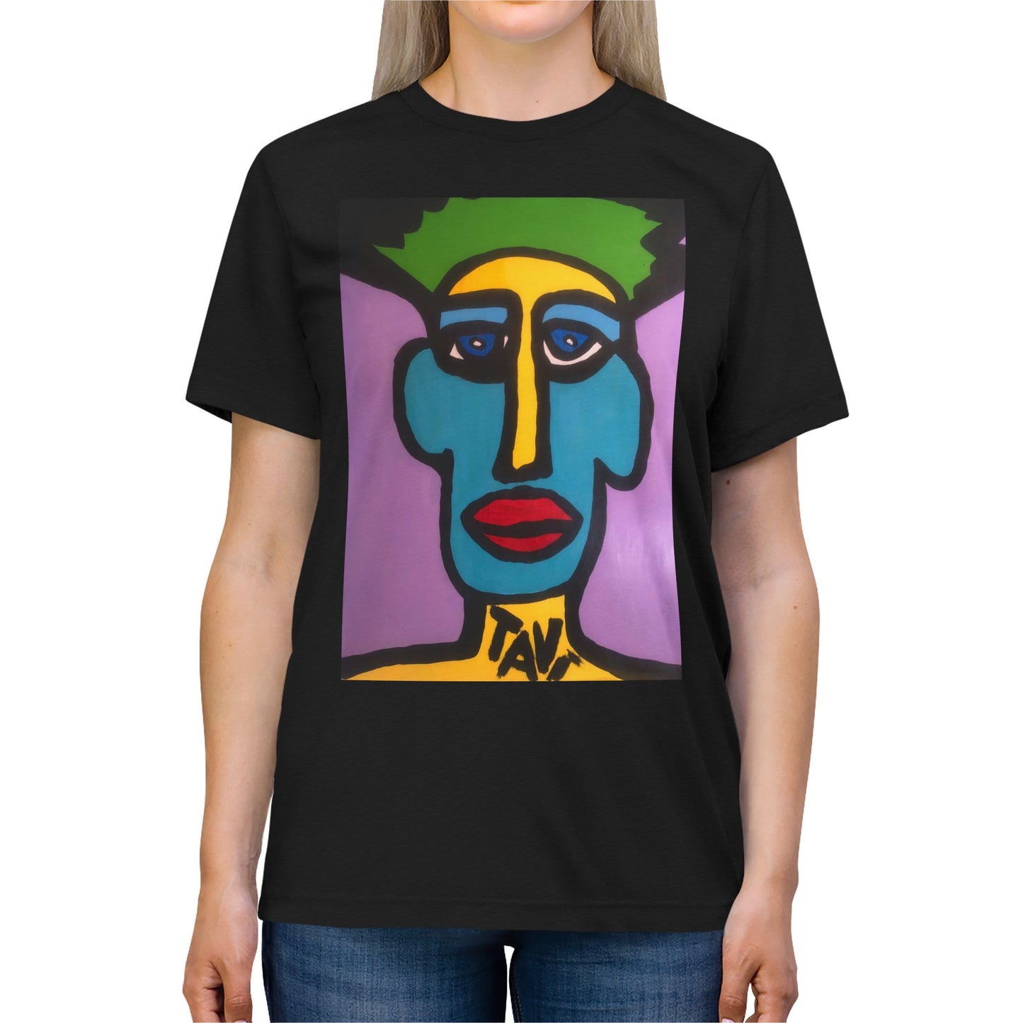 The Surfer by TAVi Art – Unisex Triblend T‑Shirt