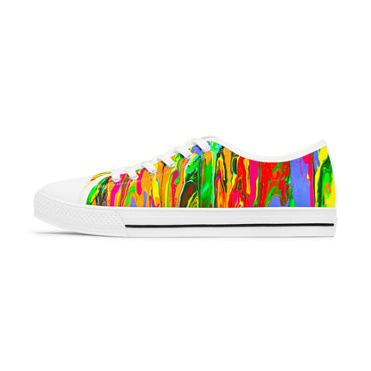 Vibrant Artistic Low Top Sneakers for Women