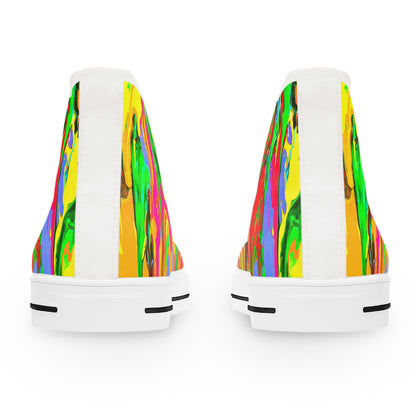 Colorful High Top Sneakers - Women's Trendy Art Sneakers