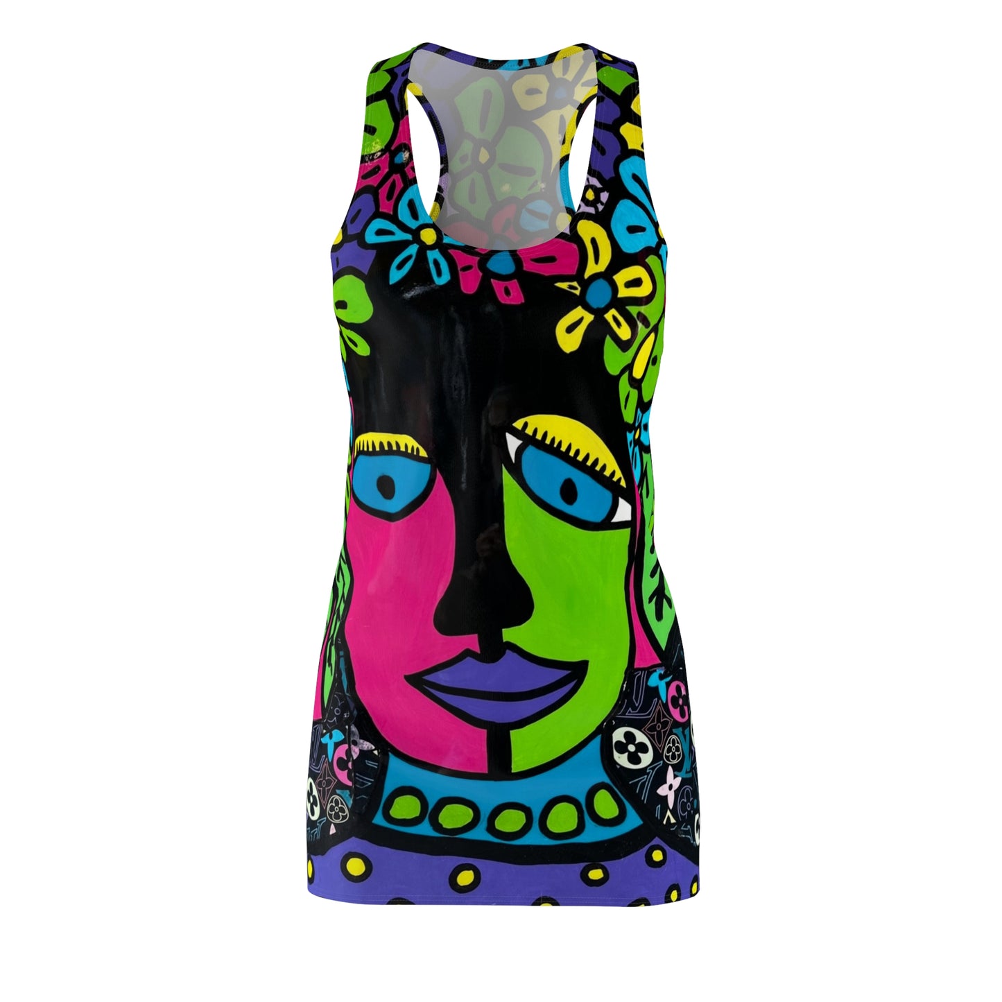 Women's Cut & Sew Racerback Dress (AOP)