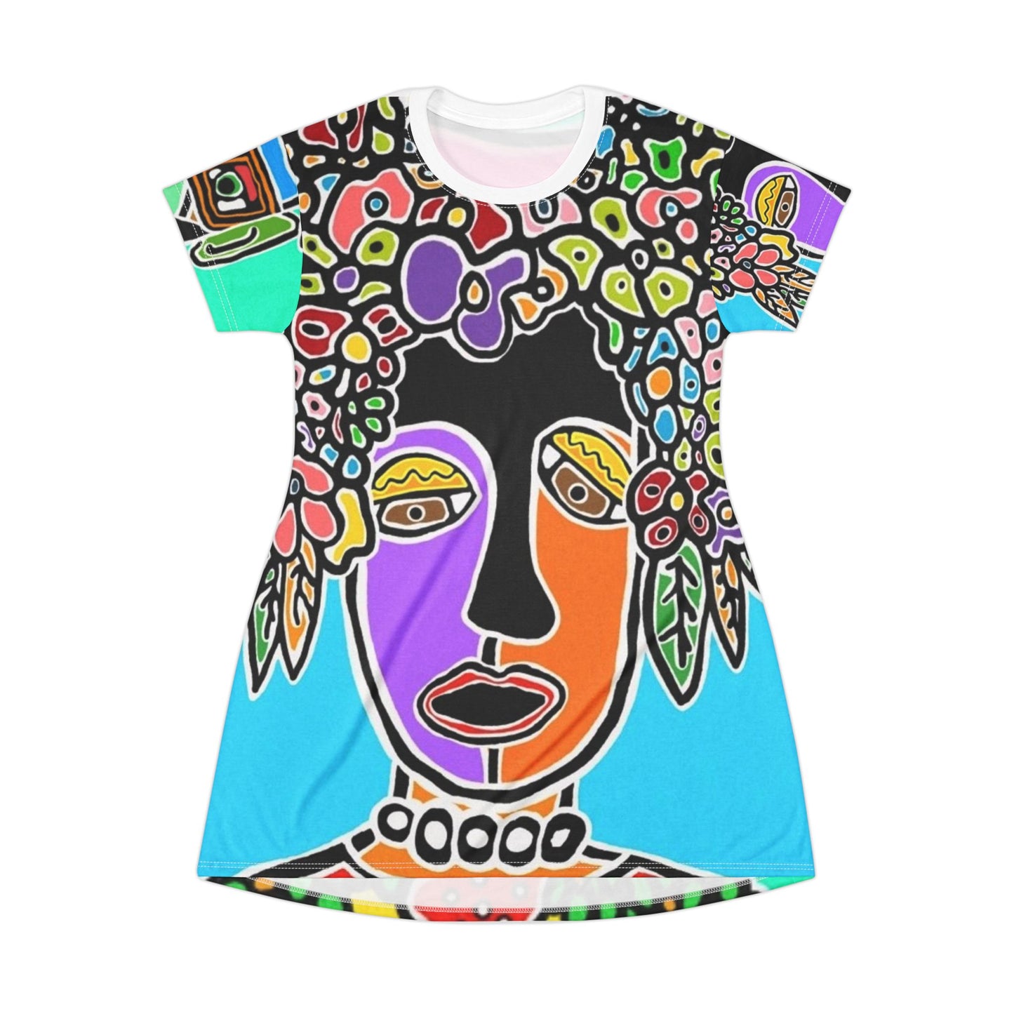 The Characters - All‑Over Print Graphic T‑Shirt Dress