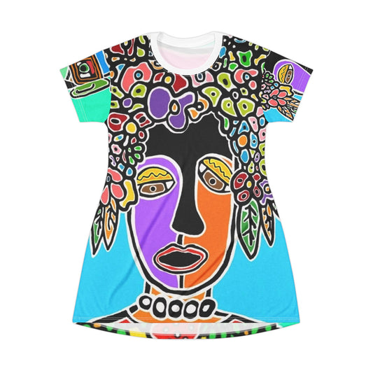 The Characters - All‑Over Print Graphic T‑Shirt Dress