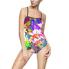 Floral Burst One-Piece Swimsuit — Vibrant Tropical Print