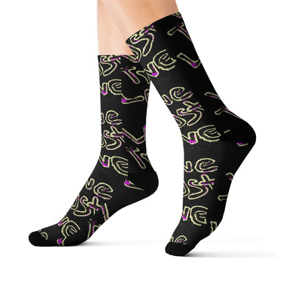 Love Trust Love Sublimation Socks