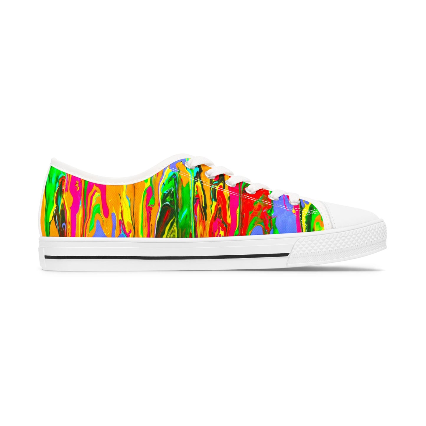 Vibrant Artistic Low Top Sneakers for Women