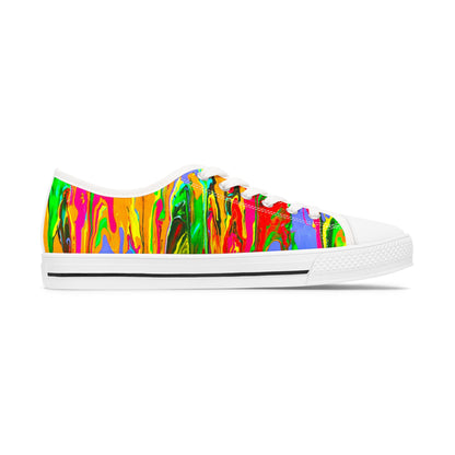 Vibrant Artistic Low Top Sneakers for Women