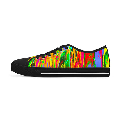 Vibrant Artistic Low Top Sneakers for Women