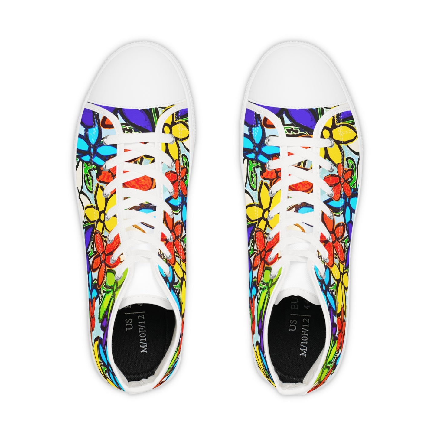 Floral Art by TAVi Men's High Top Sneakers