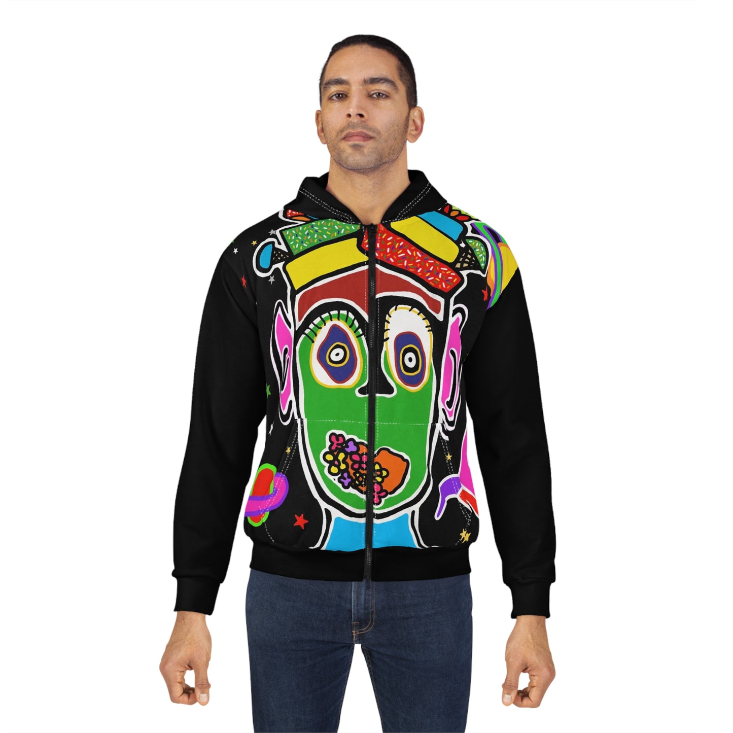 Color is Freedom Unisex Zip Hoodie by TAVi Art