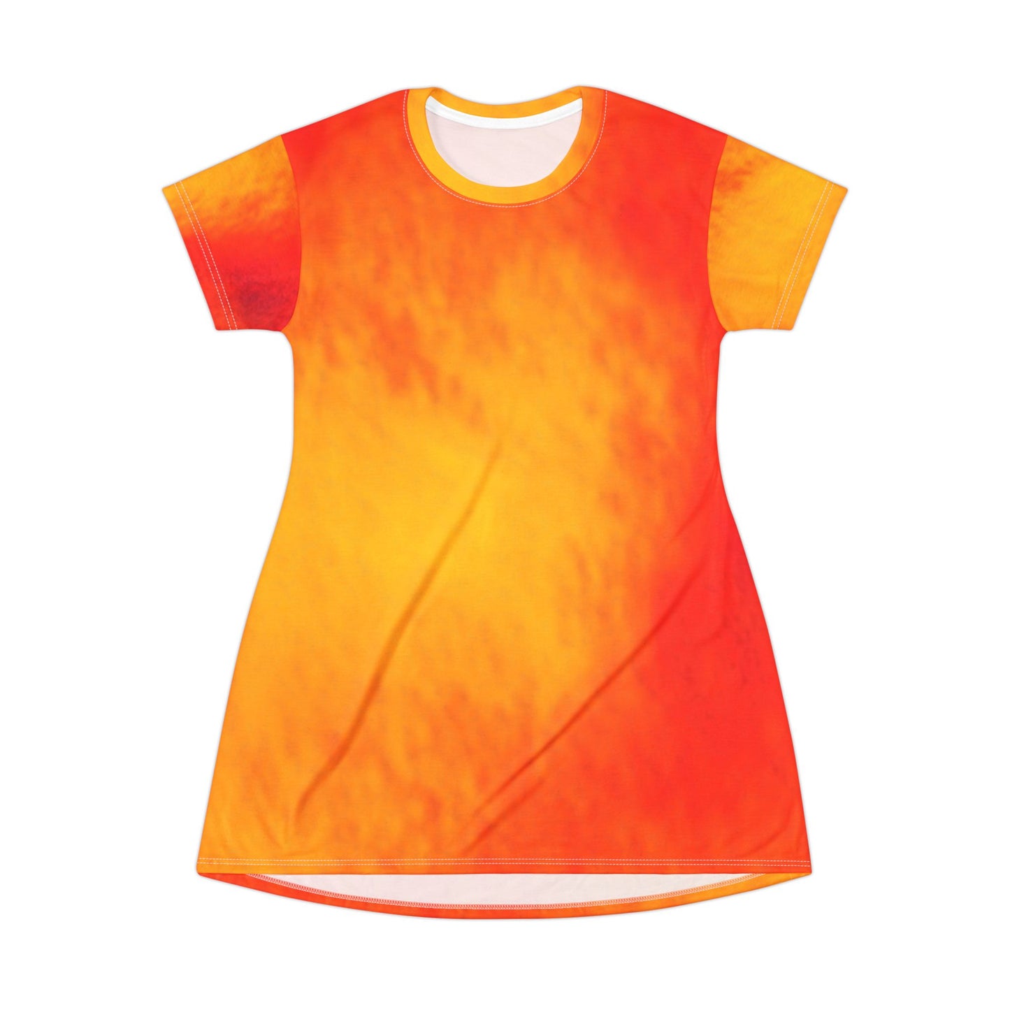 Sunset Fade-  All‑Over Print Graphic T‑Shirt Dress