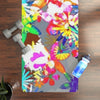 Colorburst Floral Rubber Yoga Mat – Non‑Slip Colorburst Flower Print – 24" x 70"