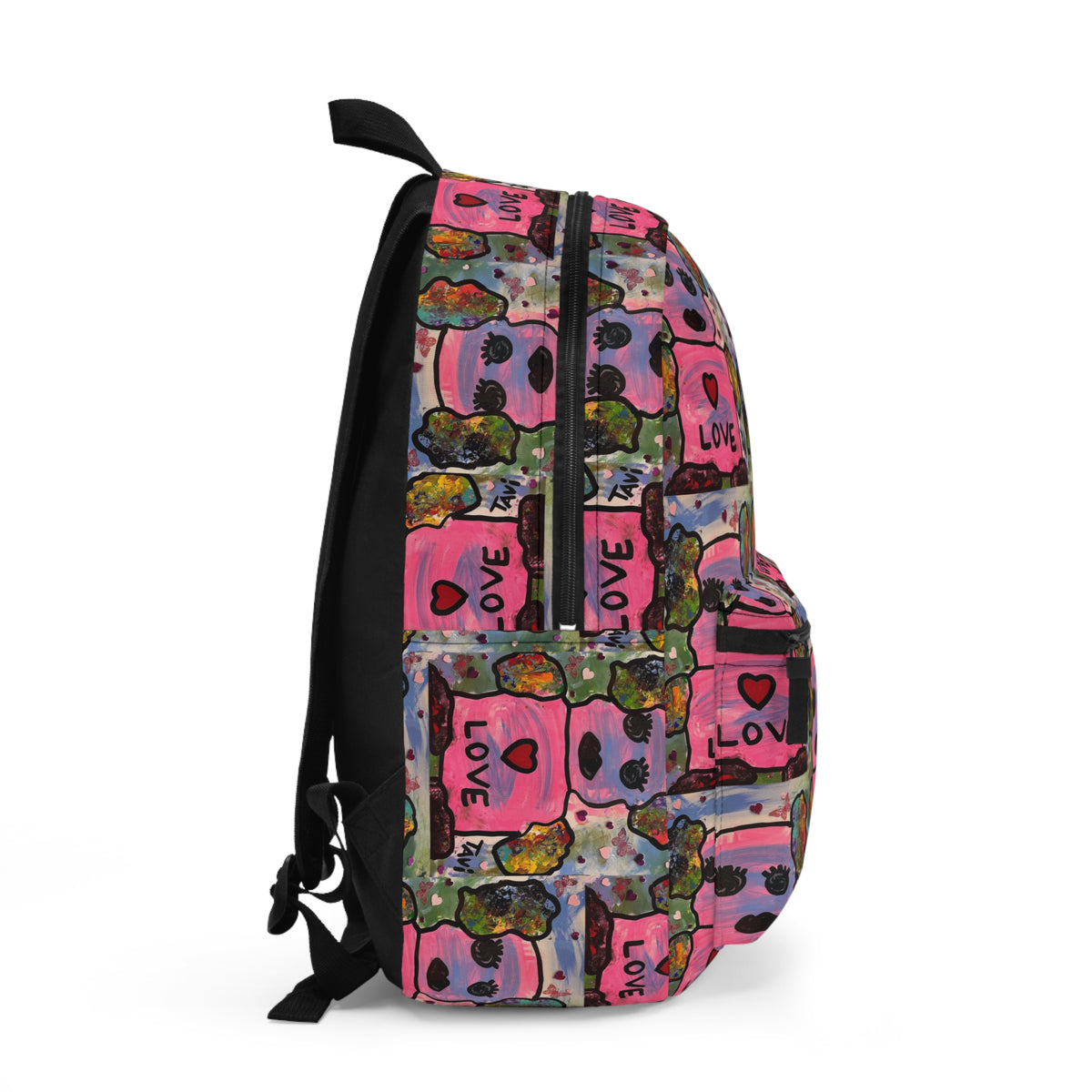Kids Backpack Love Robot Design by TAVi Art