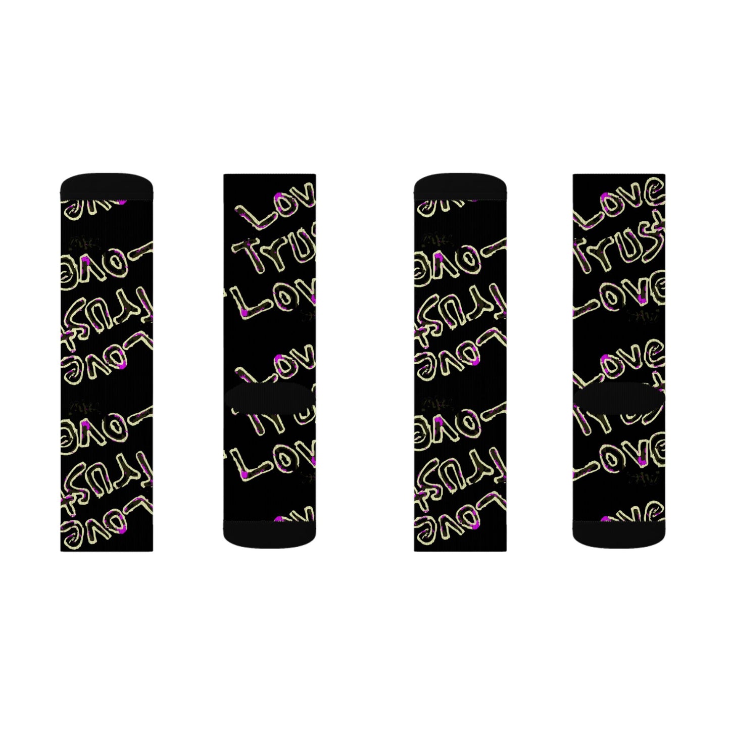 Love Trust Love Sublimation Socks