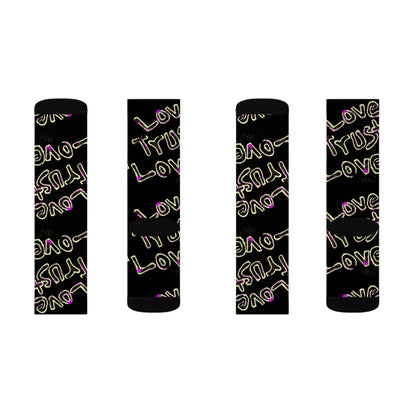 Love Trust Love Sublimation Socks