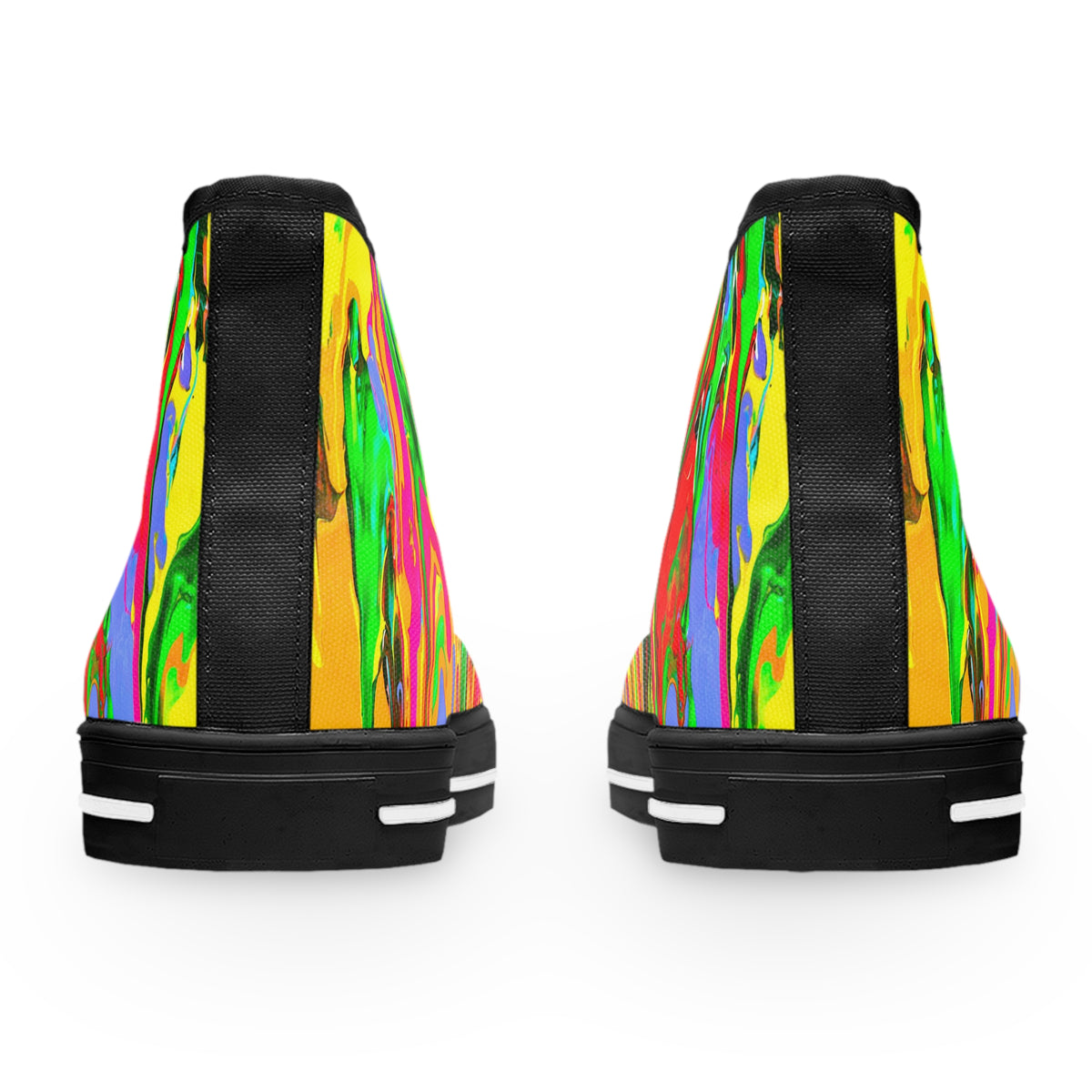 Colorful High Top Sneakers - Women's Trendy Art Sneakers